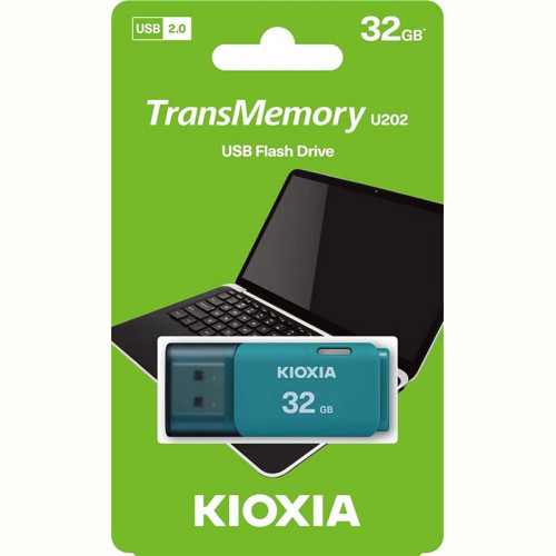 Флеш-накопичувач USB 32GB Kioxia TransMemory U202 Blue (LU202L032GG4)