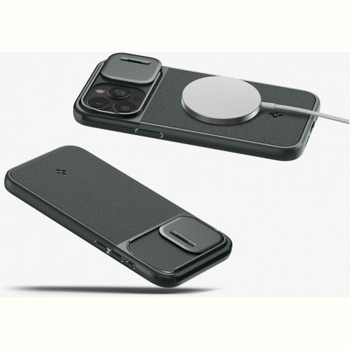 Чохол-накладка Spigen Optik Armor MagFit для Apple iPhone 15 Pro Abyss Green (ACS06739)