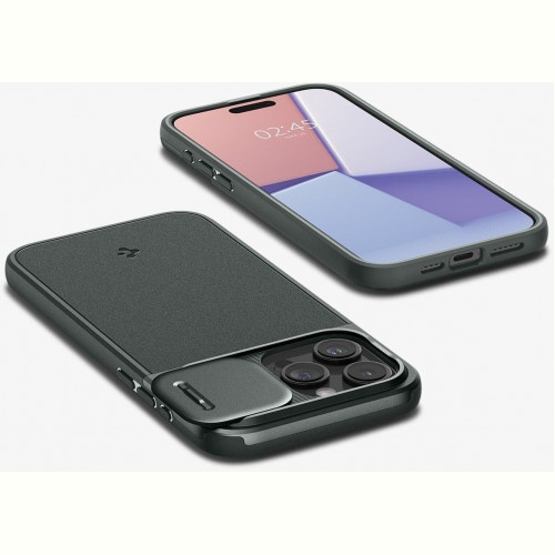 Чохол-накладка Spigen Optik Armor MagFit для Apple iPhone 15 Pro Abyss Green (ACS06739)