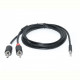 Аудіо-кабель REAL-EL Audio Pro (EL123500042) mini-jack 3.5мм(M)-2xRCA(M) 1,8м, чорний