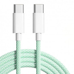 Кабель Apple Woven Charge USB Type-C - USB Type-C, 1м, Green (K28437)