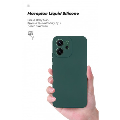 Чохол ArmorStandart ICON для OPPO Reno14 F 5G / Reno14 FS 5G Camera cover Dark Green (ARM87567)