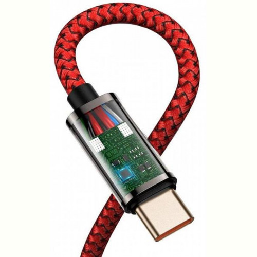 Кабель Baseus Legend Series Elbow USB-C-USB-C, 1м, Red (CACS000609)