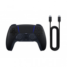Геймпад PlayStation 5 Dualsense BT, Midnight Black (USB-C кабель)
