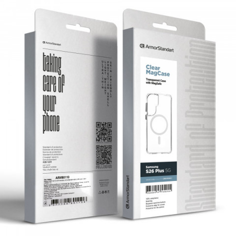 Чохол ArmorStandart Clear MagCase для Samsung S26 Plus 5G Transparent (ARM89461)