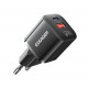 Мережевий зарядний пристрій Essager Camber 20W USB A + Type C Black (ECTAC-HMB01-P)