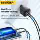 Мережевий зарядний пристрій Essager Camber 20W USB A + Type C Black (ECTAC-HMB01-P)
