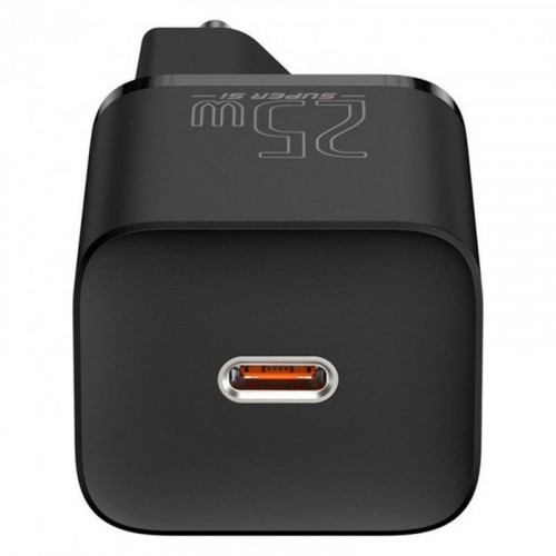 Мережевий зарядний пристрій Baseus Super Si Quick Charger 1C (1USB-C) 25W Black (TZCCSUP-L01) + кабель Type-C