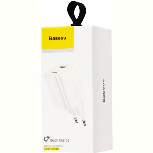 Мережевий зарядний пристрій Baseus Wall Charger QC3.0 White (CCALL-BX02)