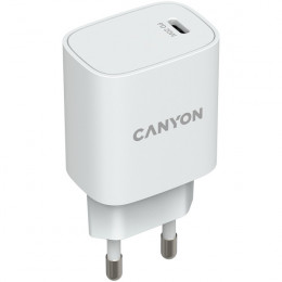 Мережевий зарядний пристрій Canyon H-20-02 White (CNE-CHA20W02)