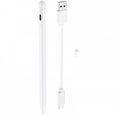 Стилус Hoco GM102 Smooth series active anti-mistake touch capacitive pen (iPad only) White (GM102W)