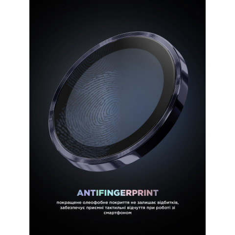Захисне скло для камери ArmorStandart Supreme Black Icon для Samsung S24 Ultra Violet Titanium (ARM76605)