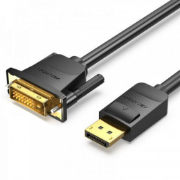 Кабель Vention DisplayPort-DVI-D, 1 m, v1.2, Black (HAFBF)