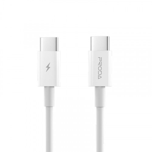 Кабель Proda PD-B26a USB-C - USB-C, 1м, White