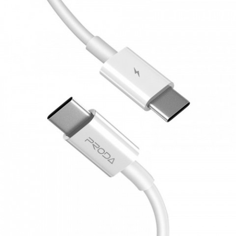 Кабель Proda PD-B26a USB-C - USB-C, 1м, White