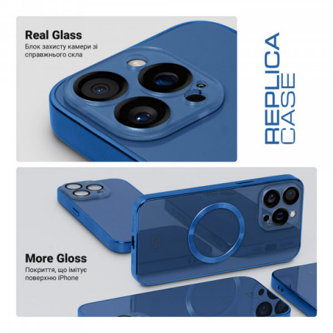 Чохол ArmorStandart Replica MagSafe для Apple iPhone 15 Pro Blue (ARM76232)