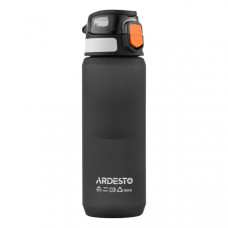 Пляшка для води Ardesto Matte 800мл, пластик, чорний