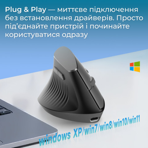 Бездротова миша Ajazz i300 Black (i300-B) Купити в Україні