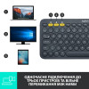 Клавіатура бездротова Logitech K380 Multi-Device Bluetooth Black (920-007582)