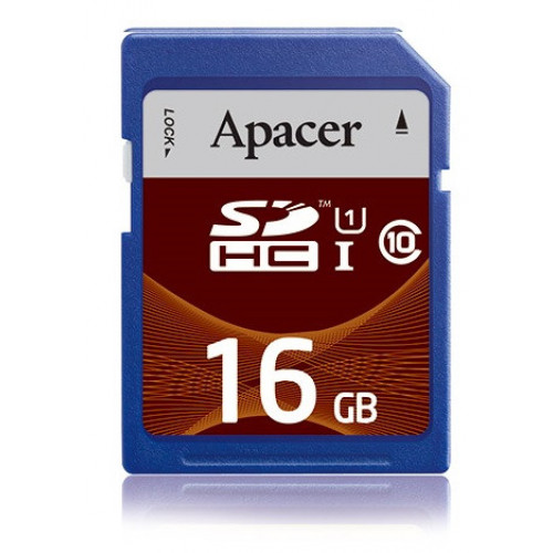 Карта пам`ятi SDHC 16GB UHS-I Class 10 Apacer (AP16GSDHC10U1-R)