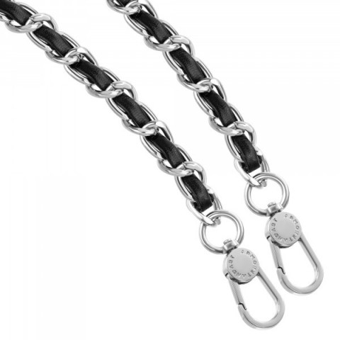 Ремінець для смартфону ArmorStandart Chain link Polished Silver with Black Leather (ARM77033)