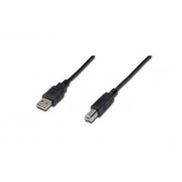 Кабель Digitus USB 2.0 (AM/BM) 1.8m, black