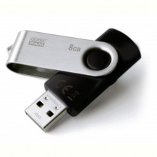 Флеш-накопичувач USB2.0  8GB Goodram UTS2 (Twister) Black (UTS2-0080K0R11)