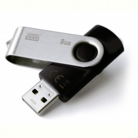Флеш-накопичувач USB2.0 8GB Goodram UTS2 (Twister) Black (UTS2-0080K0R11)