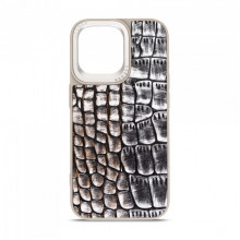 Чохол Harder Glamorous Croco для Apple iPhone 14 Pro Max Grey Gold (ARM76774)
