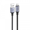 Кабель Foneng X95 Metal Head Braided Cable USB - USB-C 3A 1.2м Black (X95-CA-TC)