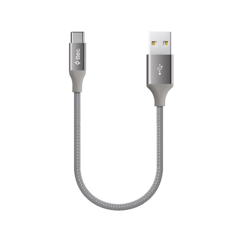 Кабель Ttec AlumiCable Mini USB - USB Type-C (M/M), 0.3 м, Dark-Gray (2DK26UG)