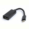 Адаптер Cablexpert (A-CM-DPF-01) USB3.1 Type C - DisplayPort, 0.15 м, чорний