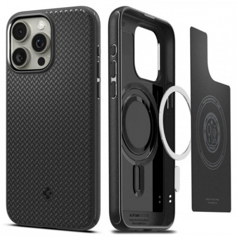 Чохол-накладка Spigen Mag Armor MagFit для Apple iPhone 15 Pro Max Matte Black (ACS06597)