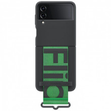 Чохол-накладка Samsung Silicone Cover with Strap для Samsung Galaxy Flip 4 SM-F721 Black (EF-GF721TBEGUA)