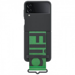 Чохол-накладка Samsung Silicone Cover with Strap для Samsung Galaxy Flip 4 SM-F721 Black (EF-GF721TBEGUA)