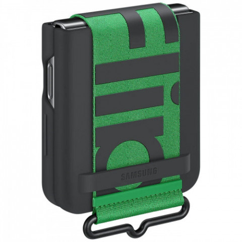 Чохол-накладка Samsung Silicone Cover with Strap для Samsung Galaxy Flip 4 SM-F721 Black (EF-GF721TBEGUA)