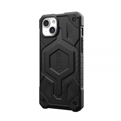 Чохол-накладка Urban Armor Gear Monarch Pro Magsafe для Apple iPhone 15 Plus Carbon Fiber (114220114242)
