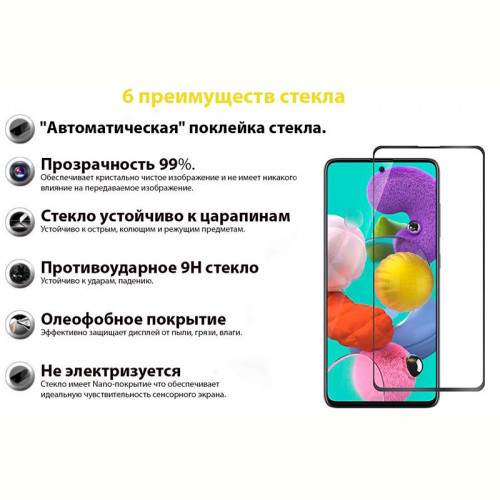 Захисне скло BeCover для Samsung Galaxy M52 SM-M526 Black (706905)