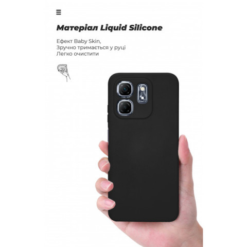 Чохол ArmorStandart ICON для Infinix Hot 50i / Smart 9 Camera cover Black (ARM80980)
