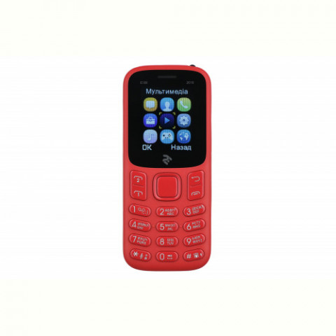Мобiльний телефон 2E E180 2019 Dual Sim Red (680576170057)