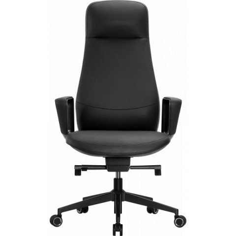Офісне крісло GT Racer B-2115 Black (leather)