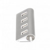 Концентратор USB 2.0 Maxxter 4хUSB2.0 Silver (HU2A-4P-01)