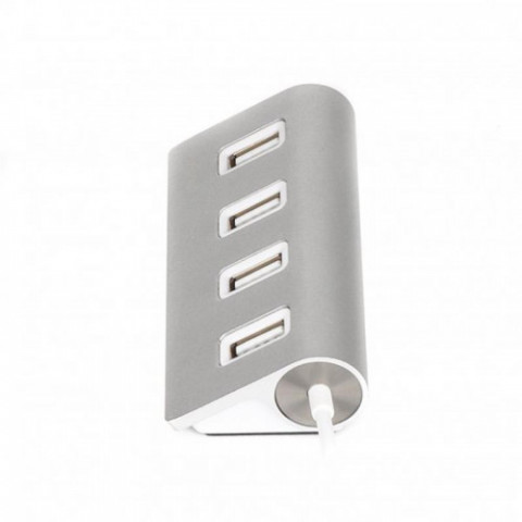 USB-хаб Maxxter 4 ports Silver (HU2A-4P-01)