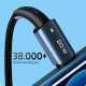 Кабель Essager Sunset USB Type-C - Ligthning (M/M), 20W, 1 м Black (EXCTL-CG01)