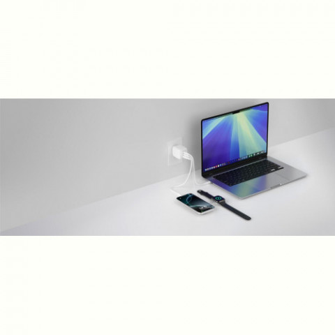 Мережевий зарядний пристрій Belkin BoostCharge Pro 3-Port GaN Wall Charger 70W White (WCH018HQWH)