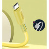 Кабель ColorWay USB-microUSB, soft silicone, 2.4А, 1м, Yellow (CW-CBUM043-Y)