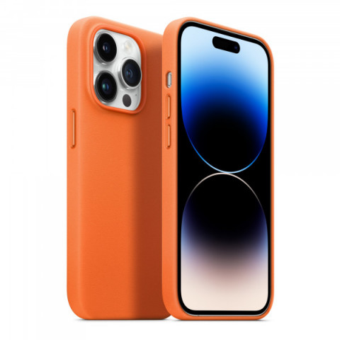 Чохол ArmorStandart FAKE Leather Case для Apple iPhone 14 Pro Max Golden Brown (ARM64463)