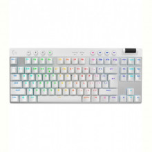 Клавiатура бездротова Logitech G PRO X TKL Lightspeed White Tactile (920-012148)