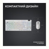 Клавiатура Logitech G PRO X TKL Lightspeed White Tactile (920-012148)