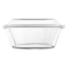Форма для запікання з кришкою Ardesto Black Mars, 25.5х22.8х10.2см, боросилікатне скло, кругла, прозорий